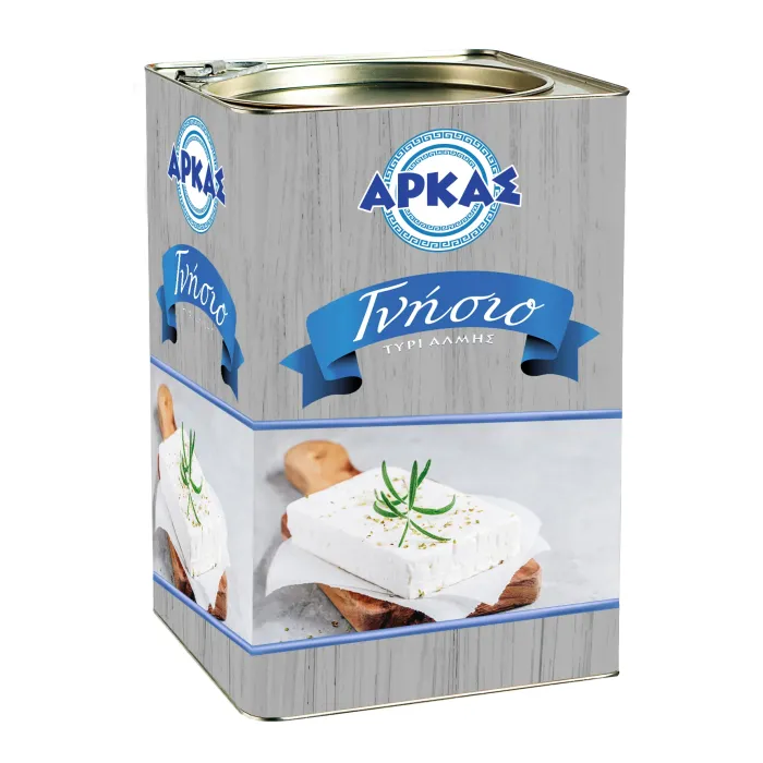 ARKAS GNISIO CHEESE IN BRINE - Tin 15kg